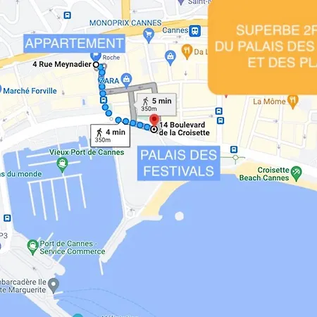 With Style - Rue Meynadier - 350m Palais & Beach! شقة *